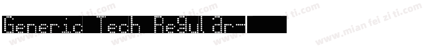 Generic Tech Regular字体转换